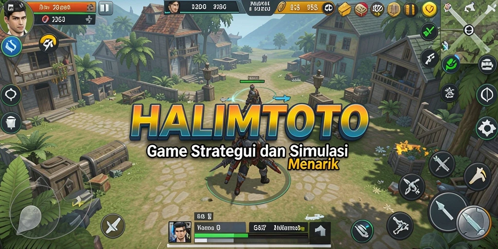 Tampilan aksi gameplay menarik di HALIMTOTO.