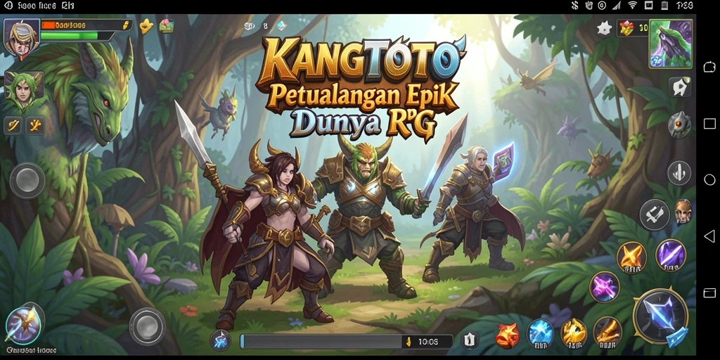 Tangkapan layar gameplay KANGTOTO yang menampilkan pertarungan epik.