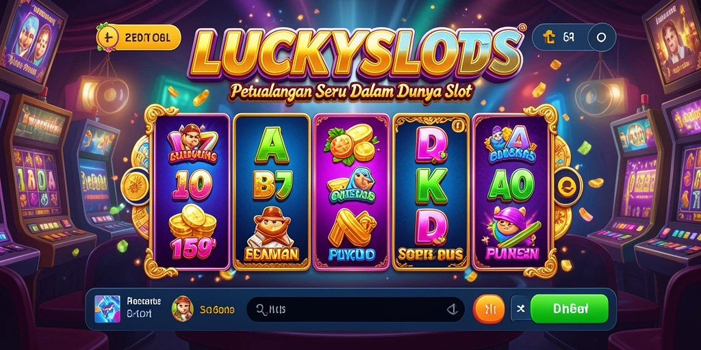 Tampilan gameplay seru di LUCKYSLOTS dengan berbagai petualangan menanti.