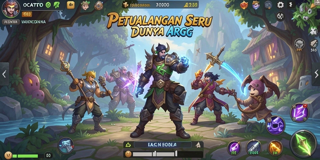 Tangkapan layar gameplay <strong>OCATOTO</strong> yang menunjukkan aksi pertempuran epik.