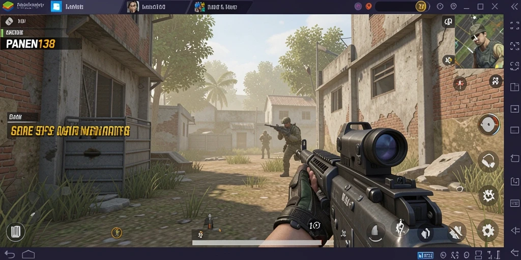 Tampilan gameplay seru dari PANEN138 dengan aksi FPS intens.