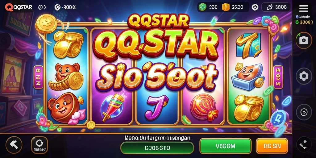 Tampilan gameplay QQSTAR yang menarik dan menegangkan.
