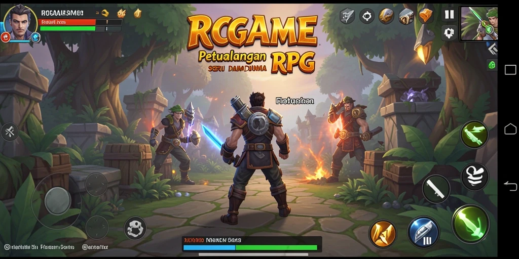 Tampilan gameplay RPGAME yang seru dan mendebarkan.