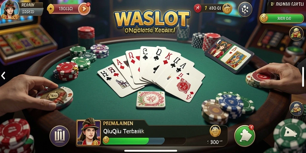 Screenshot utama gameplay QiuQiu yang seru.